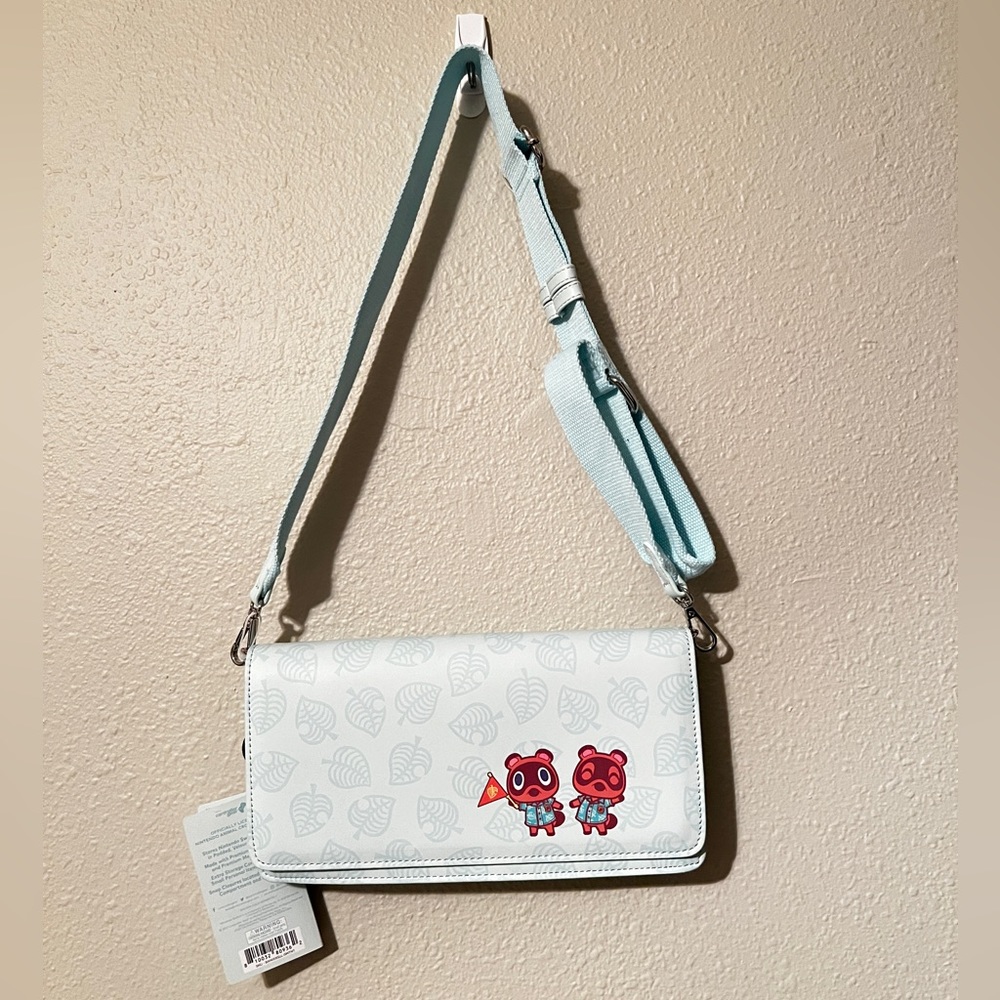 Animal Crossing Nintendo Switch Lite Sling bag (Mint Leaves)